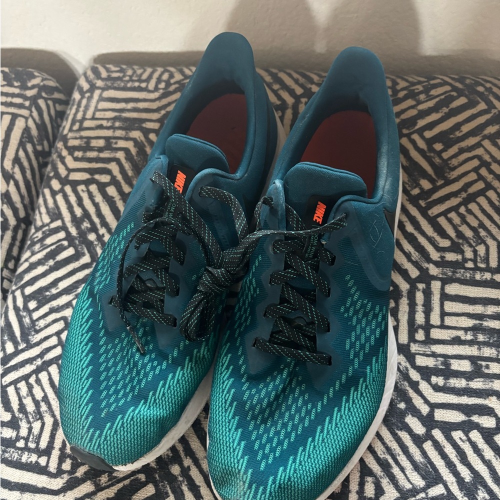 Nike Teal and Black Running Shoes